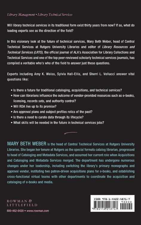 Produktbild: Rethinking Library Technical Services