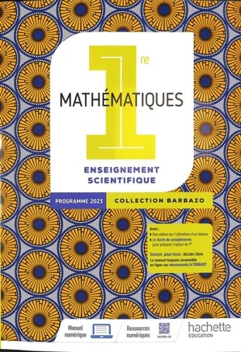 Produktbild: Math&eacute;matiques 1re enseignement scientifique : programme 2023