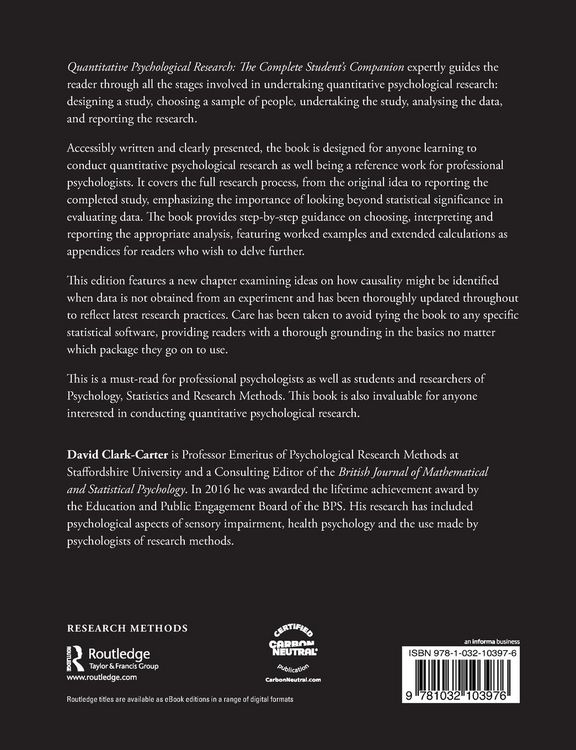 Produktbild: Quantitative Psychological Research