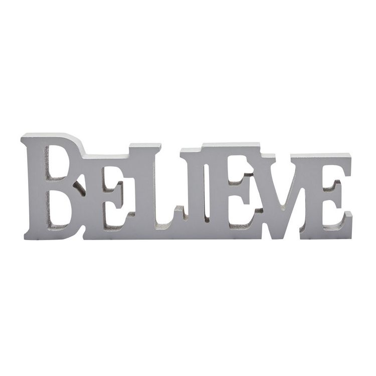 Produktbild: Schriftzug - grau - Believe