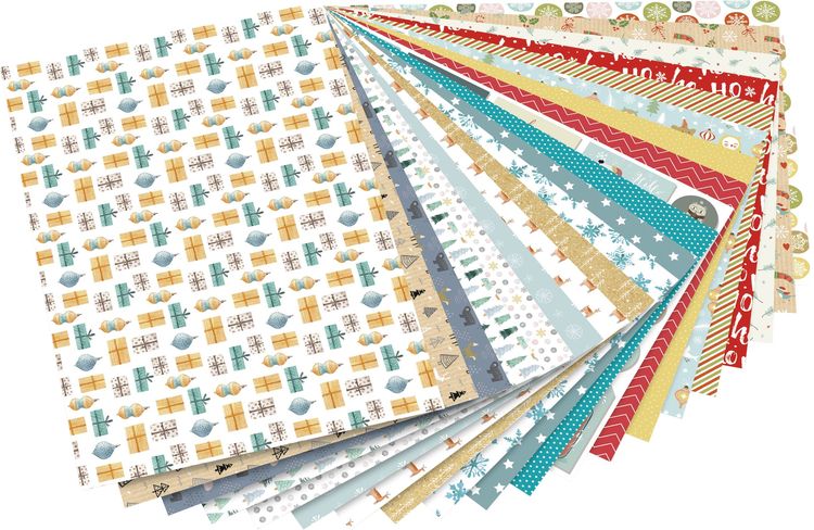 Produktbild: Folia Motivblock WINTERZAUBER, 24x34cm, 20 Blatt sortiert