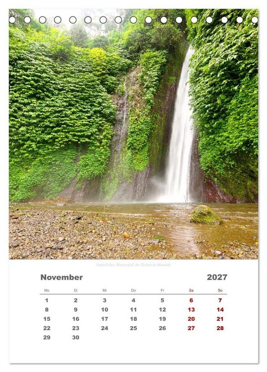 Produktbild: Reiseimpressionen durch Bali (Tischkalender 2027 DIN A5 hoch), CALVENDO Monatskalender