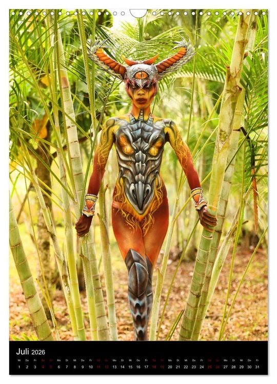 Produktbild: Equatorial Guinea Bodypainting Festival "Origins" (Wandkalender 2026 DIN A3 hoch), CALVENDO Monatskalender