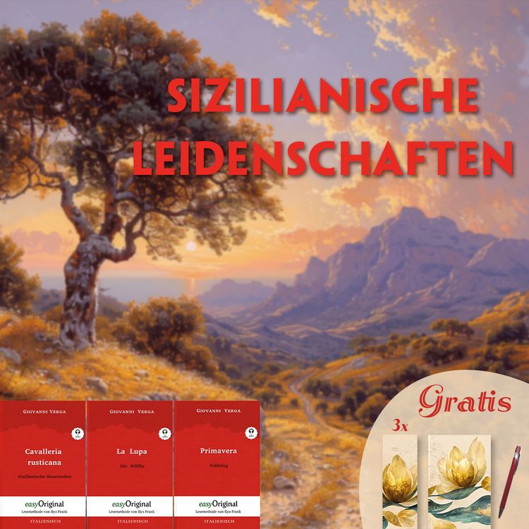 Produktbild: Sizilianische Leidenschaften (3 Bücher + Audio-Online + exklusive Extras) - Frank-Lesemethode