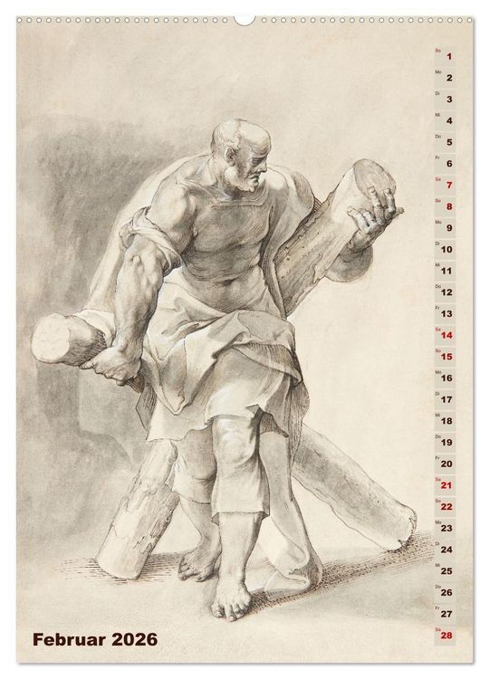 Produktbild: Jesus und die zw&ouml;lf Apostel (hochwertiger Premium Wandkalender 2026 DIN A2 hoch), Kunstdruck in Hochglanz