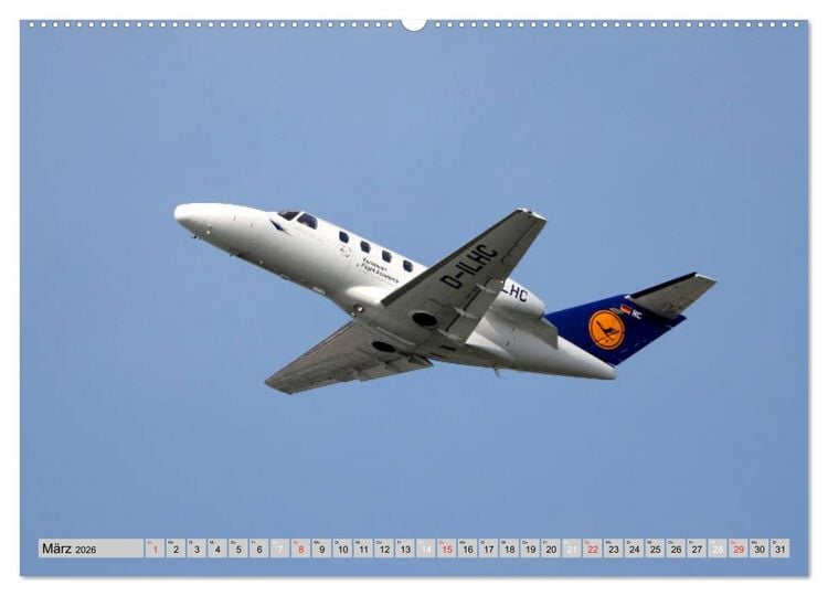 Produktbild: Flugzeuge - Starts und Landeanfl&uuml;ge (hochwertiger Premium Wandkalender 2026 DIN A2 quer), Kunstdruck in Hochglanz
