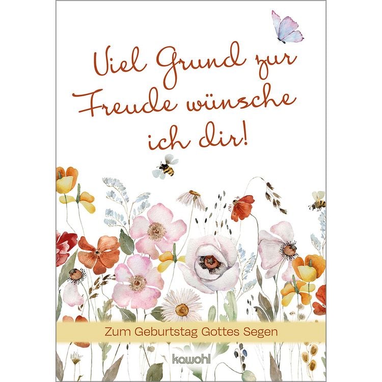 Produktbild: Viel Grund zur Freude w&uuml;nsche ich dir