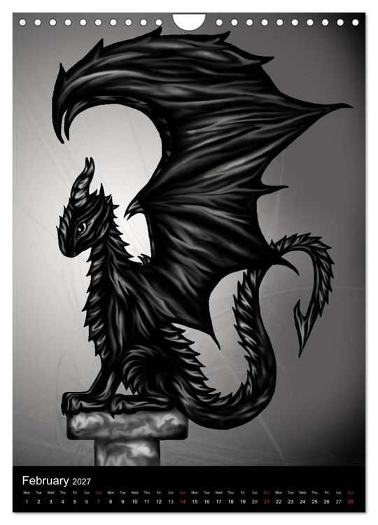 Produktbild: Dragons (Wall Calendar 2027 DIN A4 portrait), CALVENDO 12 Month Wall Calendar