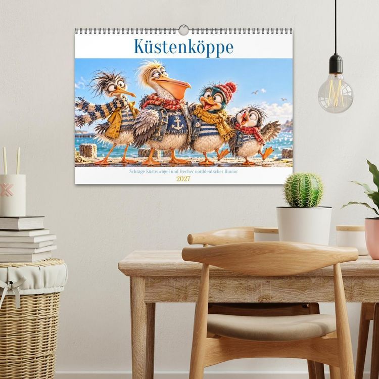 Produktbild: K&uuml;stenk&ouml;ppe (Wandkalender 2027 DIN A3 quer), CALVENDO Monatskalender