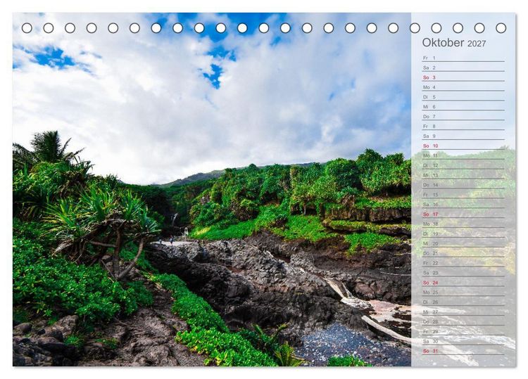 Produktbild: Malerisches Hawaii (Tischkalender 2027 DIN A5 quer), CALVENDO Monatskalender