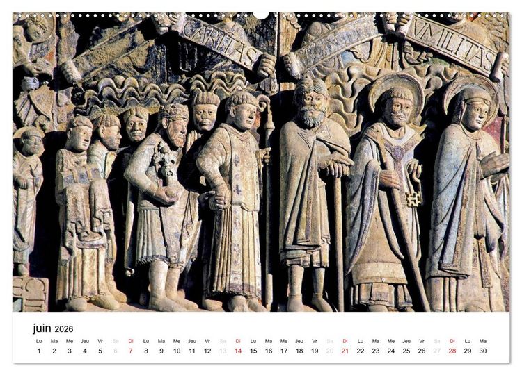 Produktbild: Abbatiale de Conques (Calendrier mural 2026 DIN A2 vertical) calendrier de bureau