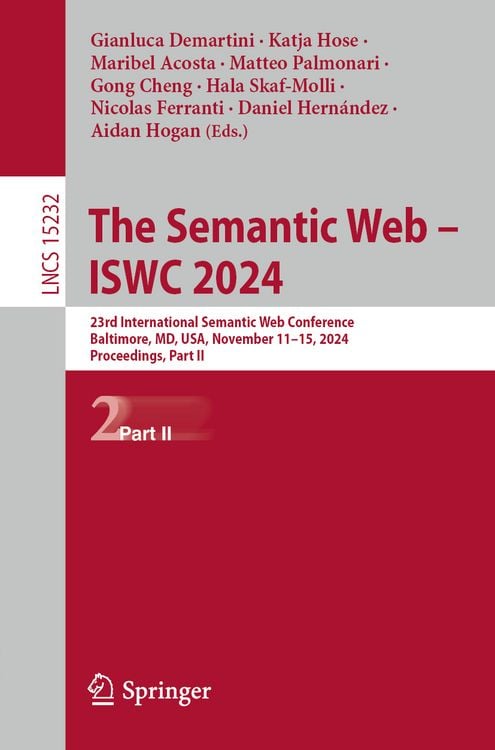 Produktbild: The Semantic Web &ndash; ISWC 2024