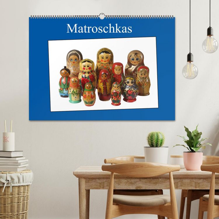 Produktbild: Matroschkas (Wandkalender 2026 DIN A2 quer), CALVENDO Monatskalender