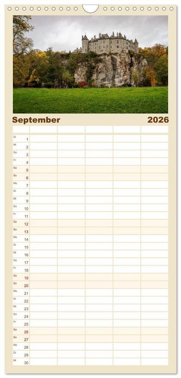 Produktbild: Familienplaner 2026 - Belgien - Bezaubernde Natur und eindrucksvolle St&auml;dte. mit 5 Spalten (Wandkalender, 21 x 45 cm) CALVENDO
