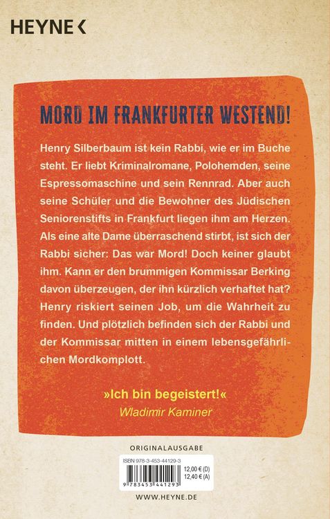 Produktbild: Der Rabbi und der Kommissar: Du sollst nicht morden