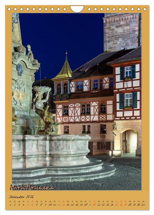 Produktbild: Goldschl&auml;gerstadt Schwabach (Wandkalender 2026 DIN A4 hoch), CALVENDO Monatskalender