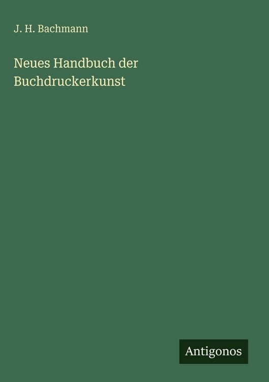 Produktbild: Neues Handbuch der Buchdruckerkunst