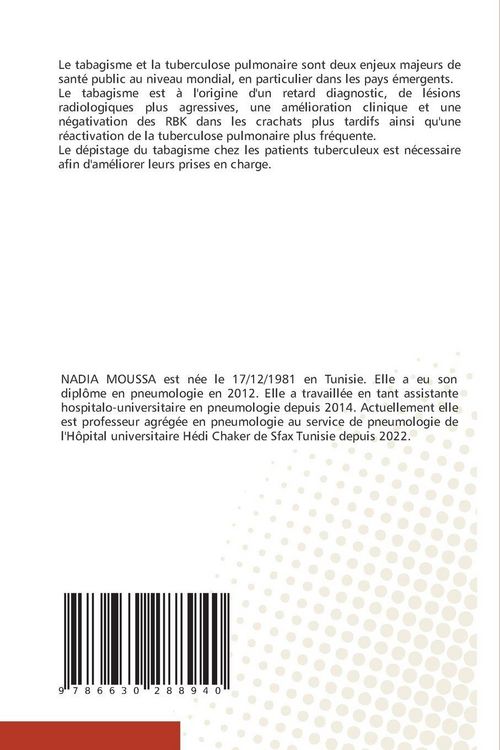 Produktbild: Particularit&eacute;s de la tuberculose pulmonaire chez le tabagique