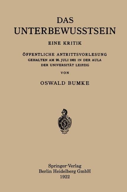 Produktbild: Das Unterbewusstsein
