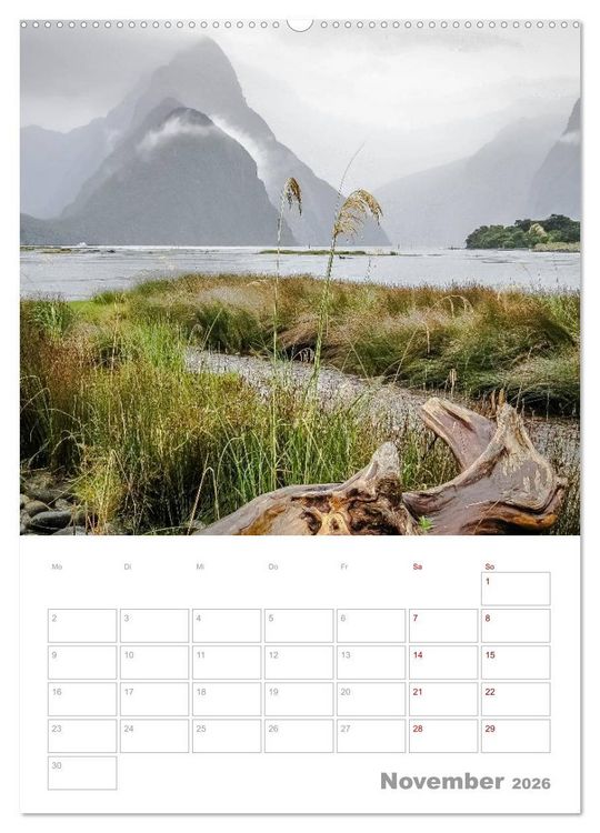 Produktbild: Kalenderplaner g'day Neuseeland 2026 (hochwertiger Premium Wandkalender 2026 DIN A2 hoch), Kunstdruck in Hochglanz