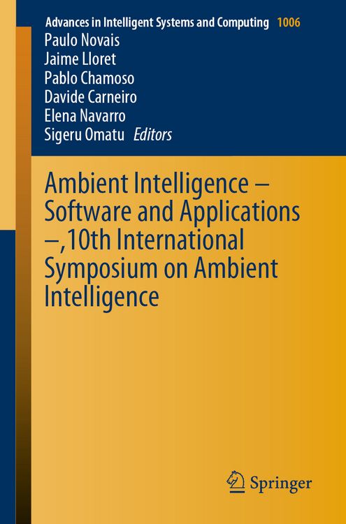 Produktbild: Ambient Intelligence &ndash; Software and Applications &ndash;,10th International Symposium on Ambient Intelligence