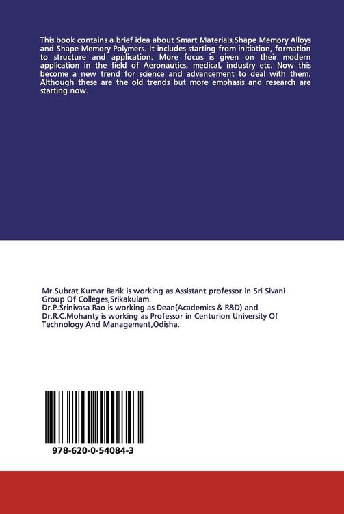 Produktbild: Introduction to smart materials,shape memory alloys and polymers