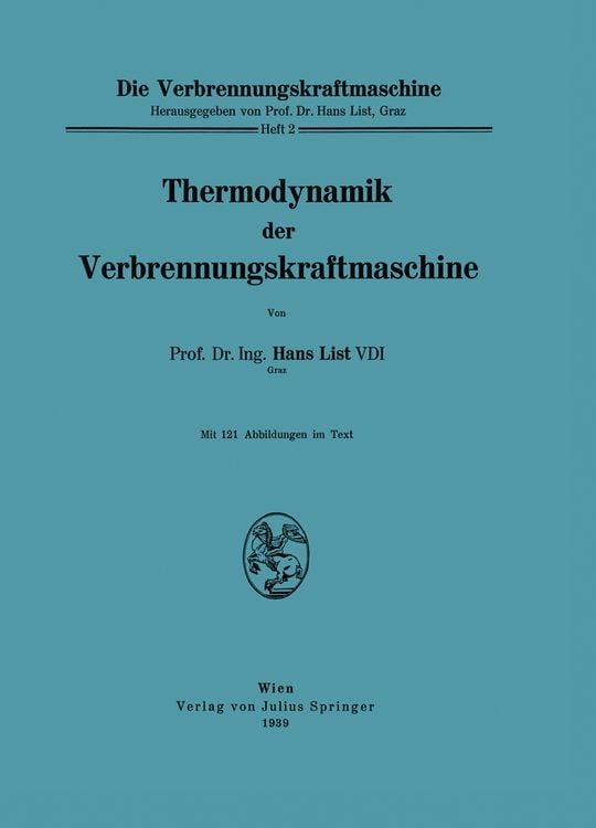 Produktbild: Thermodynamik der Verbrennungskraftmaschine
