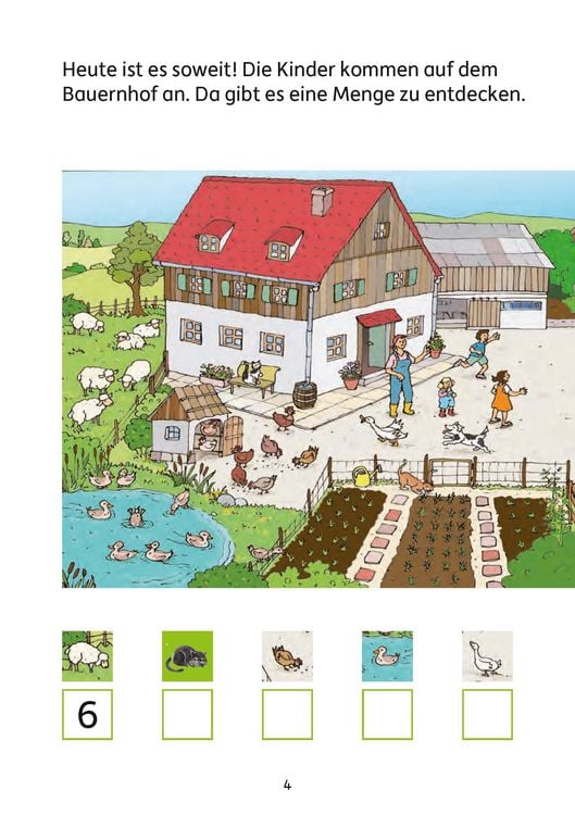 Produktbild: Mathe 1. Klasse &Uuml;bungsheft - Mathe auf dem Bauernhof