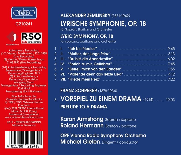 Produktbild: Gielen, M: Lyrische Symphonie