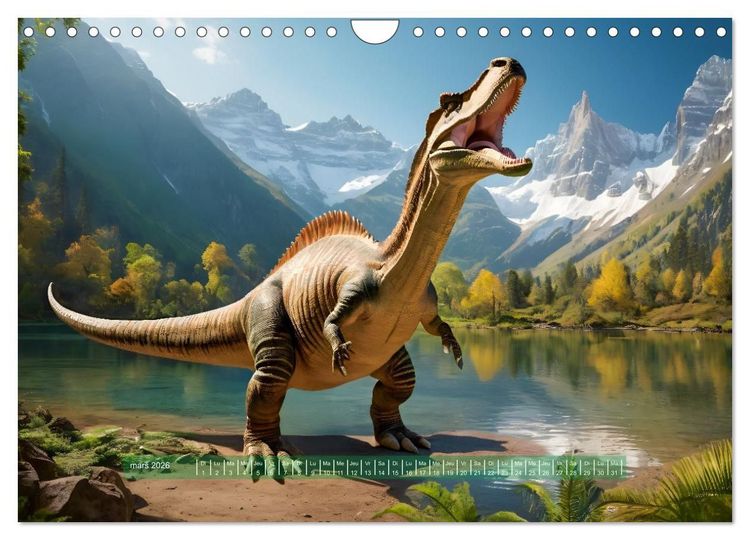 Produktbild: Un voyage vers le pass&eacute; - D&eacute;couverte de la faune (Calendrier mural 2026 DIN A4 vertical), CALVENDO calendrier mensuel
