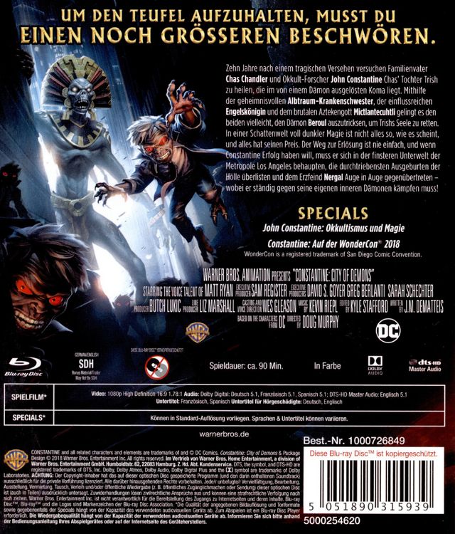 Produktbild: DC Constantine: City of Demons
