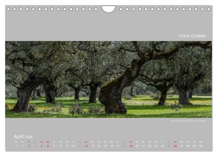 Produktbild: GROSSARTIGE LANDSCHAFTEN 2026 (Wandkalender 2026 DIN A4 quer), CALVENDO Monatskalender