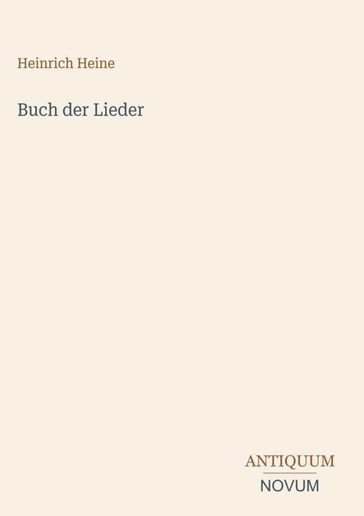 Produktbild: Buch der Lieder