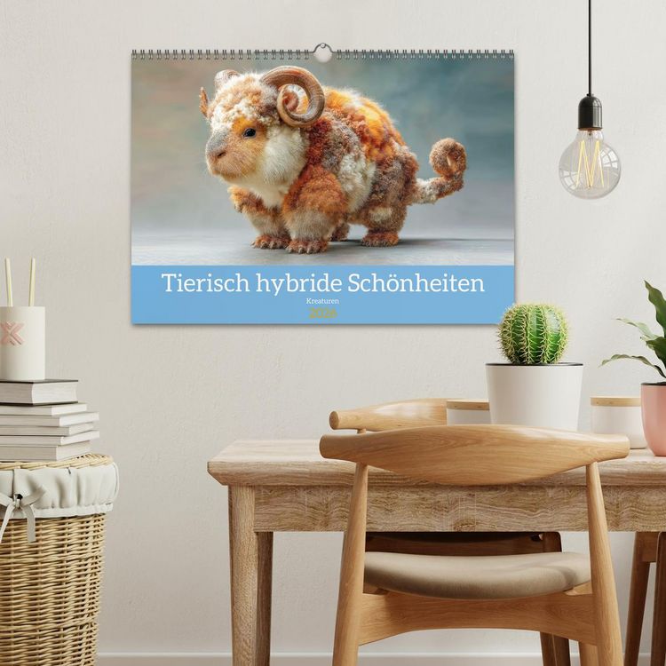 Produktbild: Tierisch hybride Sch&ouml;nheiten - Kreaturen (Wandkalender 2026 DIN A3 quer), CALVENDO Monatskalender