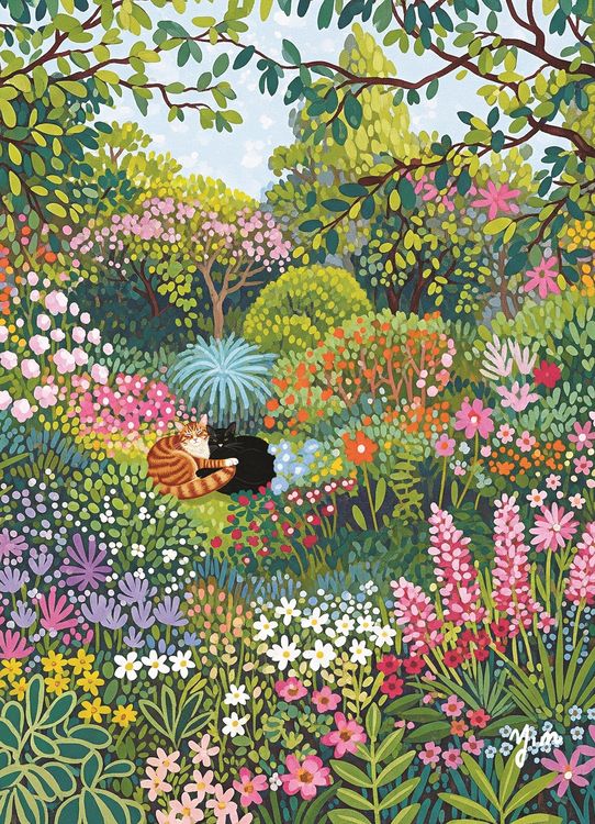 Produktbild: COBBLE HILL PUZZLES - Im Garten 1000 Teile