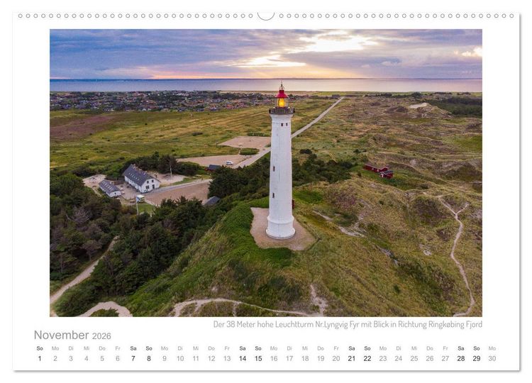 Produktbild: Sehnsucht Holmsland Klit &ndash; Impressionen und Collagen (hochwertiger Premium Wandkalender 2026 DIN A2 quer), Kunstdruck in Hochglanz