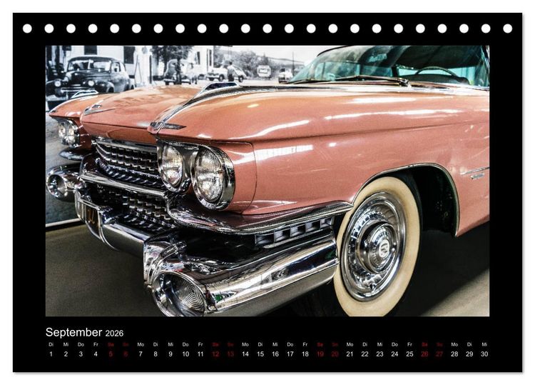 Produktbild: Retro Cars (Tischkalender 2026 DIN A5 quer), CALVENDO Monatskalender