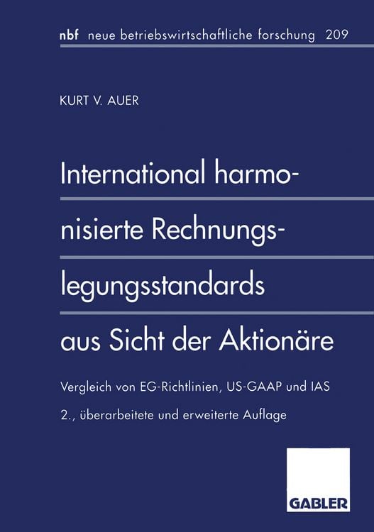 Produktbild: International harmonisierte Rechnungslegungsstandards aus Sicht der Aktion&auml;re