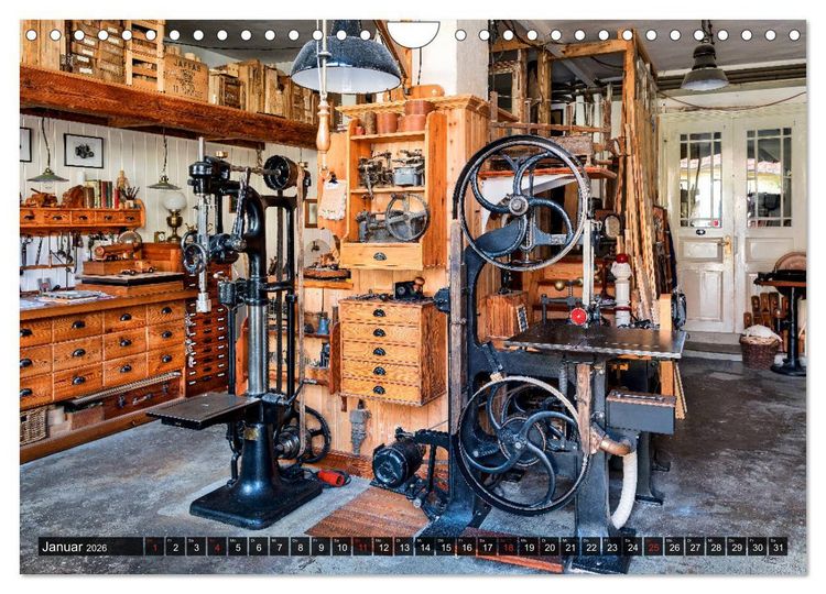 Produktbild: Traditionelles Handwerk, Werkst&auml;tten und Werkb&auml;nke im Focus (Wandkalender 2026 DIN A4 quer), CALVENDO Monatskalender