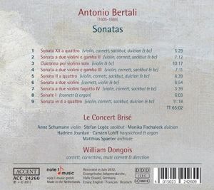 Produktbild: Antonio Bertali: Sonatas