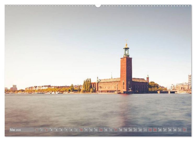 Produktbild: Stockholm - Nordische Sch&ouml;nheit (hochwertiger Premium Wandkalender 2026 DIN A2 quer), Kunstdruck in Hochglanz