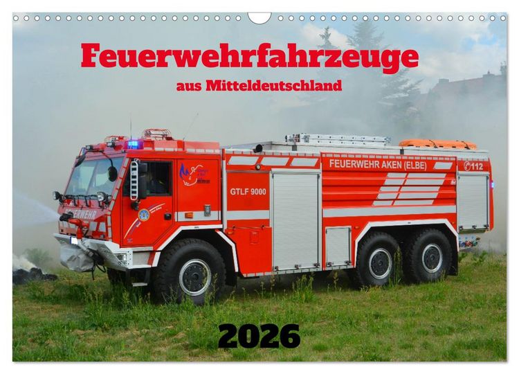 Produktbild: Einsatzfahrzeuge aus Sachsen und Sachsen-Anhalt (Wandkalender 2026 DIN A3 quer), CALVENDO Monatskalender