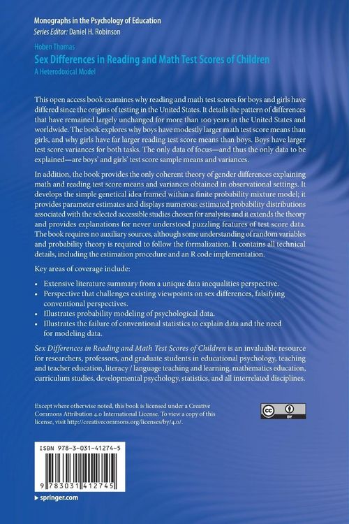 Produktbild: Sex Differences in Reading and Math Test Scores of Children