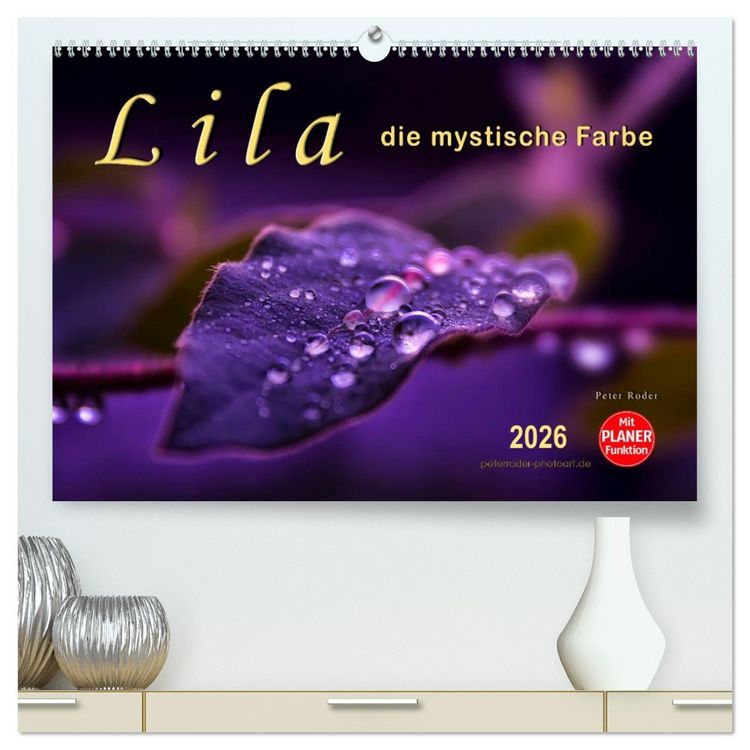 Produktbild: Lila - die mystische Farbe (hochwertiger Premium Wandkalender 2026 DIN A2 quer), Kunstdruck in Hochglanz