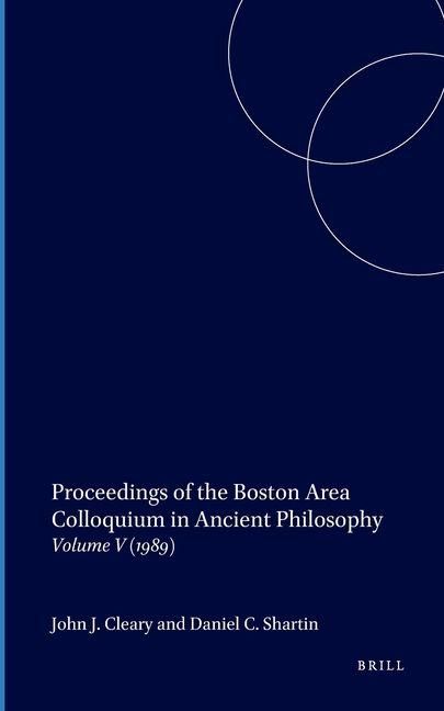 Produktbild: Proceedings of the Boston Area Colloquium in Ancient Philosophy