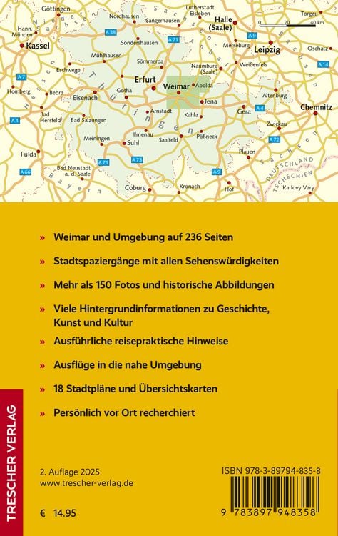 Produktbild: TRESCHER Reisef&uuml;hrer Weimar