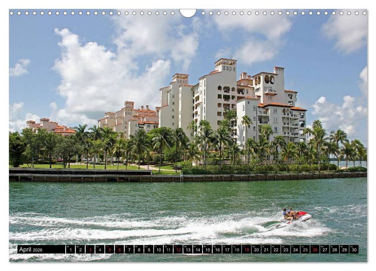 Produktbild: MIAMI (Wandkalender 2026 DIN A3 quer), CALVENDO Monatskalender