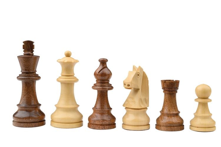 Produktbild: Schachfiguren Sigismund, K&ouml;nigsh&ouml;he 95 mm, gewichtet, in Holzbox