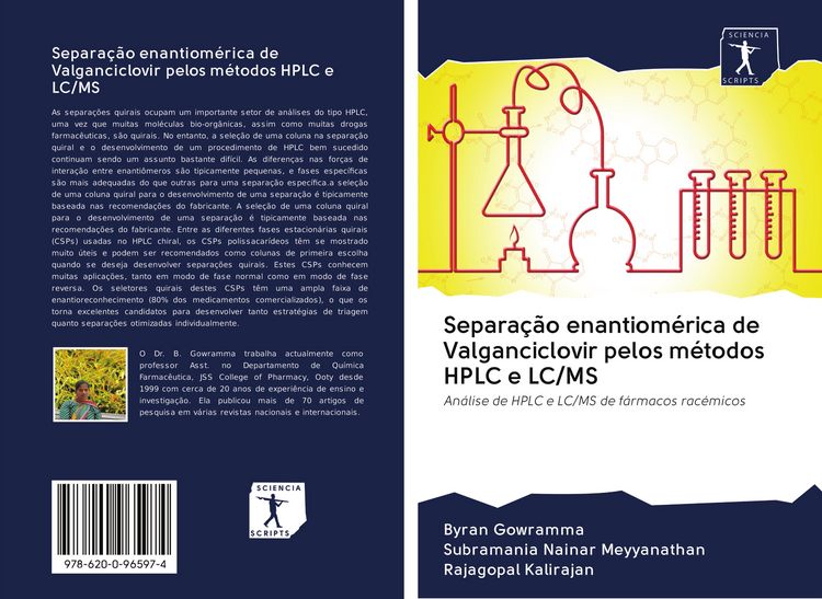Produktbild: Separa&ccedil;&atilde;o enantiom&eacute;rica de Valganciclovir pelos m&eacute;todos HPLC e LC/MS
