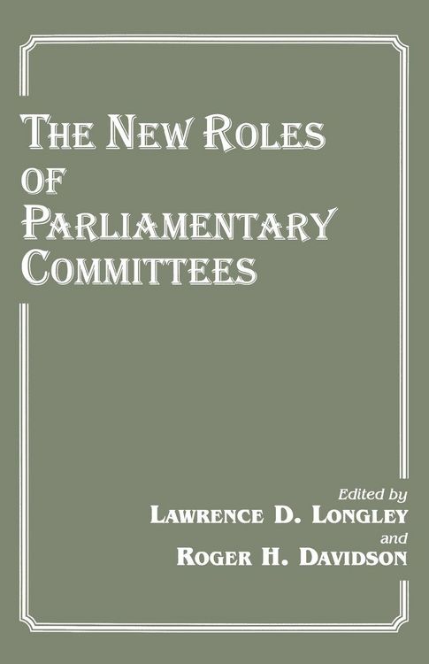 Produktbild: The New Roles of Parliamentary Committees